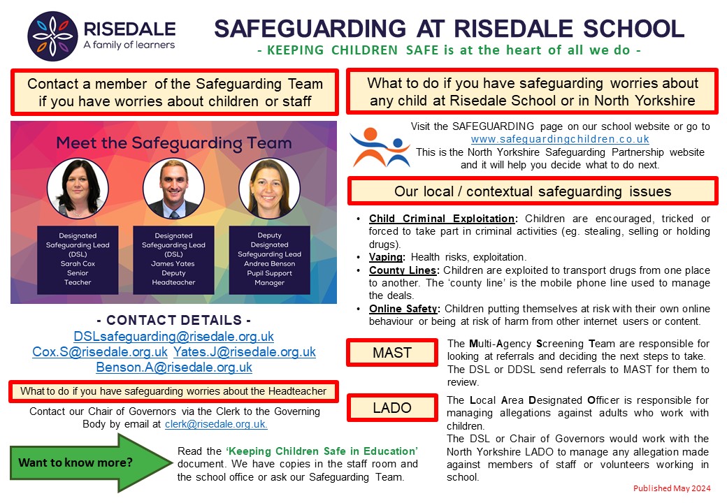 Safeguarding at Risedale School